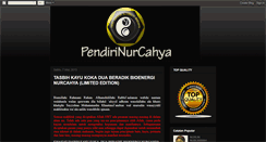 Desktop Screenshot of pendirinurcahya.blogspot.com