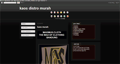 Desktop Screenshot of maximuscloth.blogspot.com