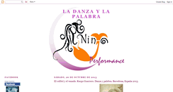 Desktop Screenshot of danzaypalabra.blogspot.com