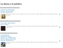 Tablet Screenshot of danzaypalabra.blogspot.com