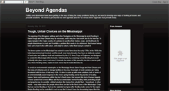 Desktop Screenshot of beyondagendas.blogspot.com