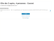 Tablet Screenshot of gitedes2sapins.blogspot.com
