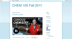Desktop Screenshot of chem105fall2011.blogspot.com