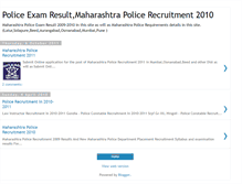 Tablet Screenshot of policeexamresult.blogspot.com