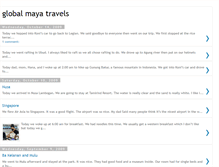 Tablet Screenshot of globalmayatravels.blogspot.com