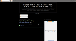 Desktop Screenshot of mindmasterzone.blogspot.com