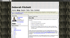 Desktop Screenshot of deborahfitchett.blogspot.com