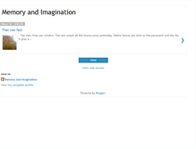Tablet Screenshot of memoryandimagination.blogspot.com