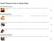 Tablet Screenshot of ingoodtasteblog.blogspot.com