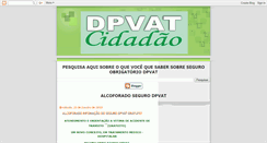 Desktop Screenshot of dpvatcidadao.blogspot.com