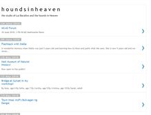 Tablet Screenshot of houndsinheaven.blogspot.com