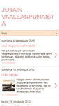 Mobile Screenshot of jotainvaaleanpunaista.blogspot.com