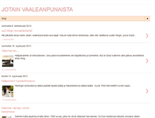 Tablet Screenshot of jotainvaaleanpunaista.blogspot.com