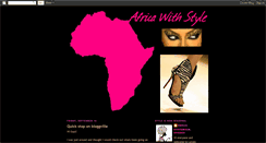 Desktop Screenshot of africawithstyle.blogspot.com