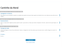 Tablet Screenshot of cantinhodamoral.blogspot.com