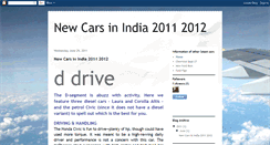 Desktop Screenshot of new-cars-in-india-2011-2012.blogspot.com