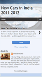 Mobile Screenshot of new-cars-in-india-2011-2012.blogspot.com