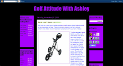 Desktop Screenshot of golf-attitude-with-ashley.blogspot.com