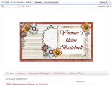 Tablet Screenshot of kleinebastelwelt.blogspot.com