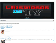 Tablet Screenshot of chismososdetv.blogspot.com