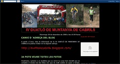 Desktop Screenshot of duatlomuntanyacabrils.blogspot.com