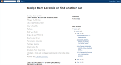 Desktop Screenshot of dodgeramlaramieorfindanothercar.blogspot.com