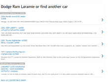 Tablet Screenshot of dodgeramlaramieorfindanothercar.blogspot.com