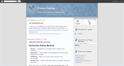 Desktop Screenshot of productratings.blogspot.com