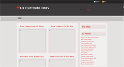 Desktop Screenshot of hairflatteningirons.blogspot.com