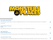 Tablet Screenshot of monstersinrealplaces.blogspot.com