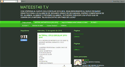 Desktop Screenshot of matematicastec40.blogspot.com