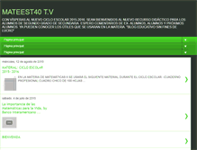 Tablet Screenshot of matematicastec40.blogspot.com