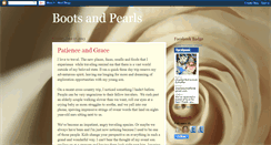 Desktop Screenshot of bootsandpearls.blogspot.com