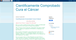 Desktop Screenshot of cientificamentecomprobadocuraelcncer.blogspot.com