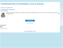 Tablet Screenshot of cientificamentecomprobadocuraelcncer.blogspot.com