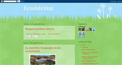 Desktop Screenshot of ecosystems-ecosistemas.blogspot.com