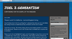 Desktop Screenshot of joel2generation.blogspot.com