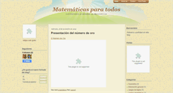 Desktop Screenshot of matematicasaureas.blogspot.com