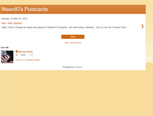 Tablet Screenshot of 9teen87spostcards.blogspot.com