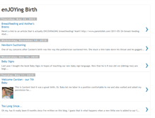 Tablet Screenshot of enjoyingbirth.blogspot.com