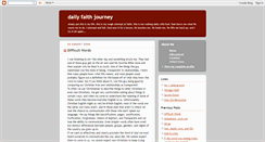 Desktop Screenshot of dailyfaithjourney.blogspot.com