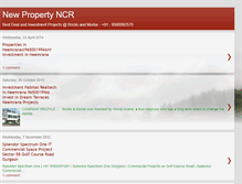 Tablet Screenshot of newpropertyncr.blogspot.com