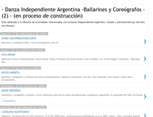 Tablet Screenshot of coreografosybailarines2.blogspot.com