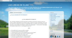 Desktop Screenshot of laslineasdeelias.blogspot.com