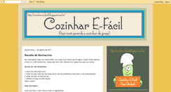 Desktop Screenshot of cozinhar-e-facil.blogspot.com