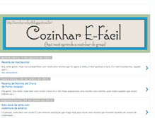 Tablet Screenshot of cozinhar-e-facil.blogspot.com