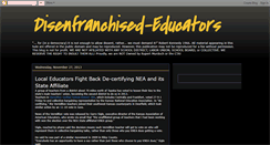Desktop Screenshot of disenfranchised-educators.blogspot.com