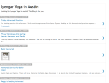 Tablet Screenshot of iyengaryogainaustin.blogspot.com