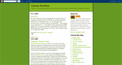 Desktop Screenshot of caireneroutines.blogspot.com