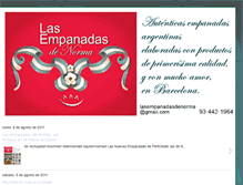 Tablet Screenshot of lasempanadasdenorma.blogspot.com